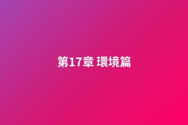 第17章 環境篇